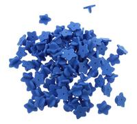 Brooch 100 Pcs Clutch Rubber Pin Backs Five-pointed Star Shaped Blue