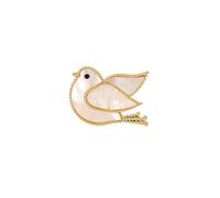 Brooch 2 Pieces Of Clothing Natural Mother-of-pearl Bird Dove Brooch Coat Suit Accessories Seashell Peace Dove Brooch