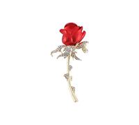 Brooch, brooch pins,brooches and pins for women,Flower Brooches Exquisite Elegant Retro Fashion Jewelry Diamond Pearl Rose Brooches Gift Women Badge ()