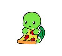 Brooch Cartoon Animal Alloy Brooch Personality Cute Little Turtle Small Meow Pin Badge Rose (A, One Size)