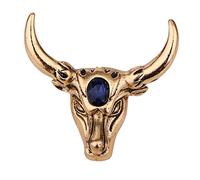 Brooch Cow Brooch Retro Men's Animal Pin Belonging To Cow Birthday Gift Versatile Clothing Accessories Rose (A, One Size)