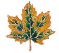 Brooch Elegant Leaf Enamel Badge - Maple Leaves Pins Ladies Brooches Colour Vintage Lapel Pin Gift for Boys Kids Clothes Hat Backpacks Accessory UB1953