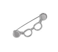 Brooch for Holding Glasses on Clothing | Alloy Eyewear Holder Pin with Finish Look Suited to Commuting