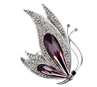 Brooch for Women Butterfly Flower Swan Zirconia Brooch Pin Clothing Brooch Friendship Jewellery for Mother Gifts Girls Friends Wife, Metal
