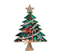 Brooch Gifts Cartoon Christmas Tree Brooch For Men And Women Cute Old Man Badge Cartoon Pin Buckle Bag Decoration For Christmas Moth (A, One Size)
