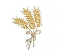 Brooch In The Shape Of Wheat Ears Exquisite Brooch Modeling Embellishment Creative Versatility
