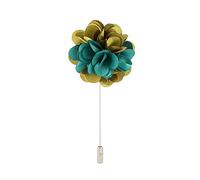 Brooch Lapel Pin for Men Flower Bunch Lapel Pin Badge Coat Suit Wedding Gift Party Shirt Collar Accessories (Emerald & Light Green)