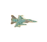 Brooch Lapel Pin for Men Turquoise Fighter Jet Aircraft Lapel Pin Badge Coat Suit Jacket Wedding Gift Party Shirt Collar Accessories Brooch