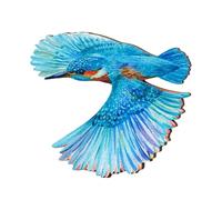 Brooch Pin For Women Cute Fashion Magpie Bird Brooch Pins Wooden Brooches Vintage Redbreast Bird Wooden Pin Animal Brooches For Women Girls Buttonhole Pins (H, 6cm)
