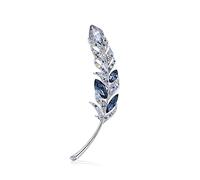 Brooch Pin for Women Delicate Brooches for Women Fashion Feather Pins Elegant Crystal Brooch Lapel Pin for Jacket Scarf Sweater Dress or Shawls Brooc