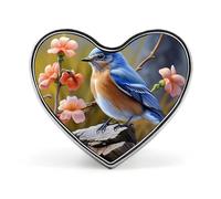 Brooch Pin Lapel Pins Heart Pin Women Brooch Pins for Hat Bag Suit Tie Wedding Birthday Drummer Printed Valentine Pin, Love form, Aluminum, aluminum alloy