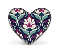 Brooch Pin Lapel Pins Heart Pin Women Brooch Pins for Hat Bag Suit Tie Wedding Birthday Skull Open Mouth Printed Valentine Pin, Love form, Aluminum, aluminum alloy