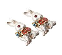 Brooch Pins Accessories Bunny Rhinestone Rabbits Cage Pour Breastpin Chew Pig Unicorn Easter Badge Rabbit Corsage Rat Metal
