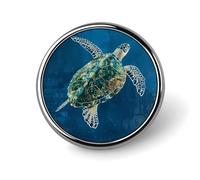 Brooch Pins Metal A Sea Turtle Swimming Lapel Pins Decorative Badge Button Cool Hats Bags Backpacks Suits Shirts Scarves Pin Cool Jewelry Charms Clothing Accessories Men Women Gift