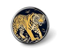 Brooch Pins Metal Animation Style Tiger Lapel Pins Decorative Badge Button Cool Hats Bags Backpacks Suits Shirts Scarves Pin Cool Jewelry Charms Clothing Accessories Men Women Gift