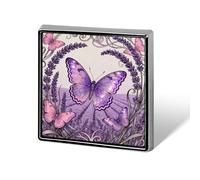 Brooch Pins Metal Butterfly Lavender Spike Lapel Pins Decorative Badge Button Cool Hats Bags Backpacks Suits Shirts Scarves Pin Cool Jewelry Charms Clothing Accessories Men Women Gift