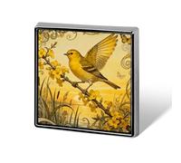 Brooch Pins Metal Canary Jasmine Branch Lapel Pins Decorative Badge Button Cool Hats Bags Backpacks Suits Shirts Scarves Pin Cool Jewelry Charms Clothing Accessories Men Women Gift