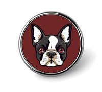 Brooch Pins Metal Cartoon Boston Terrier Lapel Pins Decorative Badge Button Cool Hats Bags Backpacks Suits Shirts Scarves Pin Cool Jewelry Charms Clothing Accessories Men Women Gift