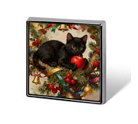 Brooch Pins Metal Cat on The Christmas Tree Lapel Pins Decorative Badge Button Cool Hats Bags Backpacks Suits Shirts Scarves Pin Cool Jewelry Charms Clothing Accessories Men Women Gift