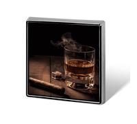 Brooch Pins Metal Cigar & Whiskey Lapel Pins Decorative Badge Button Cool Hats Bags Backpacks Suits Shirts Scarves Pin Cool Jewelry Charms Clothing Accessories Men Women Gift