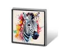 Brooch Pins Metal Colorful Zebra Lapel Pins Decorative Badge Button Cool Hats Bags Backpacks Suits Shirts Scarves Pin Cool Jewelry Charms Clothing Accessories Men Women Gift