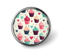 Brooch Pins Metal Cupcake Candy Lapel Pins Decorative Badge Button Cool Hats Bags Backpacks Suits Shirts Scarves Pin Cool Jewelry Charms Clothing Accessories Men Women Gift