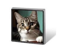Brooch Pins Metal Curious Cat Lapel Pins Decorative Badge Button Cool Hats Bags Backpacks Suits Shirts Scarves Pin Cool Jewelry Charms Clothing Accessories Men Women Gift
