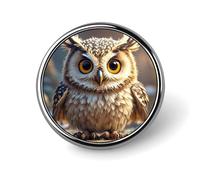 Brooch Pins Metal Cute Owls Lapel Pins Decorative Badge Button Cool Hats Bags Backpacks Suits Shirts Scarves Pin Cool Jewelry Charms Clothing Accessories Men Women Gift