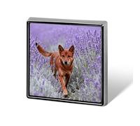 Brooch Pins Metal Dingo in Lavender Field Lapel Pins Decorative Badge Button Cool Hats Bags Backpacks Suits Shirts Scarves Pin Cool Jewelry Charms Clothing Accessories Men Women Gift