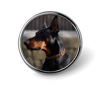Brooch Pins Metal Doberman Lapel Pins Decorative Badge Button Cool Hats Bags Backpacks Suits Shirts Scarves Pin Cool Jewelry Charms Clothing Accessories Men Women Gift