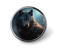 Brooch Pins Metal Fantasy Wolf Lapel Pins Decorative Badge Button Cool Hats Bags Backpacks Suits Shirts Scarves Pin Cool Jewelry Charms Clothing Accessories Men Women Gift