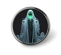 Brooch Pins Metal Halloween Ghost Lapel Pins Decorative Badge Button Cool Hats Bags Backpacks Suits Shirts Scarves Pin Cool Jewelry Charms Clothing Accessories Men Women Gift