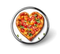 Brooch Pins Metal Heart Shaped Pizza Lapel Pins Decorative Badge Button Cool Hats Bags Backpacks Suits Shirts Scarves Pin Cool Jewelry Charms Clothing Accessories Men Women Gift