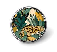 Brooch Pins Metal Illustration Leopard Lapel Pins Decorative Badge Button Cool Hats Bags Backpacks Suits Shirts Scarves Pin Cool Jewelry Charms Clothing Accessories Men Women Gift