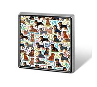Brooch Pins Metal Little Rottweiler Doodle Lapel Pins Decorative Badge Button Cool Hats Bags Backpacks Suits Shirts Scarves Pin Cool Jewelry Charms Clothing Accessories Men Women Gift