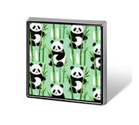Brooch Pins Metal Panda Bamboo Lapel Pins Decorative Badge Button Cool Hats Bags Backpacks Suits Shirts Scarves Pin Cool Jewelry Charms Clothing Accessories Men Women Gift
