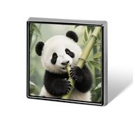Brooch Pins Metal Panda Cub Eating Bamboo Lapel Pins Decorative Badge Button Cool Hats Bags Backpacks Suits Shirts Scarves Pin Cool Jewelry Charms Clothing Accessories Men Women Gift