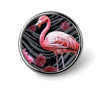 Brooch Pins Metal Pink Flamingo Lapel Pins Decorative Badge Button Cool Hats Bags Backpacks Suits Shirts Scarves Pin Cool Jewelry Charms Clothing Accessories Men Women Gift