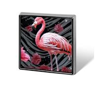 Brooch Pins Metal Pink Flamingo Lapel Pins Decorative Badge Button Cool Hats Bags Backpacks Suits Shirts Scarves Pin Cool Jewelry Charms Clothing Accessories Men Women Gift