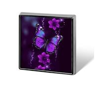 Brooch Pins Metal Purple Butterfly Lapel Pins Decorative Badge Button Cool Hats Bags Backpacks Suits Shirts Scarves Pin Cool Jewelry Charms Clothing Accessories Men Women Gift