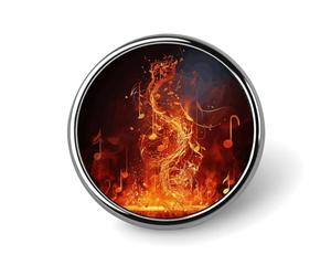 Brooch Pins Metal Red Flame Music Note Lapel Pins Decorative Badge Button Cool Hats Bags Backpacks Suits Shirts Scarves Pin Cool Jewelry Charms Clothing Accessories Men Women Gift
