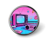 Brooch Pins Metal Retro Gadgets Collage Lapel Pins Decorative Badge Button Cool Hats Bags Backpacks Suits Shirts Scarves Pin Cool Jewelry Charms Clothing Accessories Men Women Gift