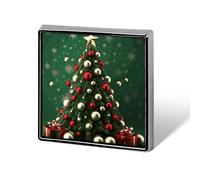 Brooch Pins Metal Round Ball Christmas Tree Lapel Pins Decorative Badge Button Cool Hats Bags Backpacks Suits Shirts Scarves Pin Cool Jewelry Charms Clothing Accessories Men Women Gift