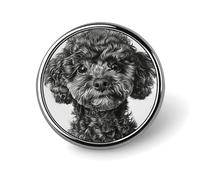 Brooch Pins Metal Small Black Dog Lapel Pins Decorative Badge Button Cool Hats Bags Backpacks Suits Shirts Scarves Pin Cool Jewelry Charms Clothing Accessories Men Women Gift
