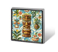 Brooch Pins Metal Vintage Aloha Tiki Pattern Lapel Pins Decorative Badge Button Cool Hats Bags Backpacks Suits Shirts Scarves Pin Cool Jewelry Charms Clothing Accessories Men Women Gift