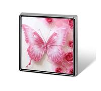 Brooch Pins Metal White Butterfly Lapel Pins Decorative Badge Button Cool Hats Bags Backpacks Suits Shirts Scarves Pin Cool Jewelry Charms Clothing Accessories Men Women Gift