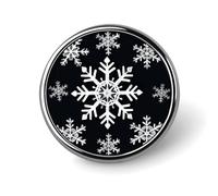 Brooch Pins Metal White Snowflake Lapel Pins Decorative Badge Button Cool Hats Bags Backpacks Suits Shirts Scarves Pin Cool Jewelry Charms Clothing Accessories Men Women Gift