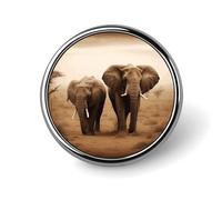 Brooch Pins Metal Wild Animals Elephants Lapel Pins Decorative Badge Button Cool Hats Bags Backpacks Suits Shirts Scarves Pin Cool Jewelry Charms Clothing Accessories Men Women Gift