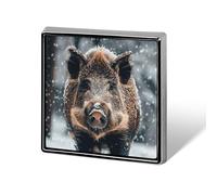 Brooch Pins Metal Wild Boar Lapel Pins Decorative Badge Button Cool Hats Bags Backpacks Suits Shirts Scarves Pin Cool Jewelry Charms Clothing Accessories Men Women Gift