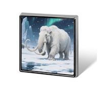 Brooch Pins Metal Woolly Mammoth on Tundra Lapel Pins Decorative Badge Button Cool Hats Bags Backpacks Suits Shirts Scarves Pin Cool Jewelry Charms Clothing Accessories Men Women Gift